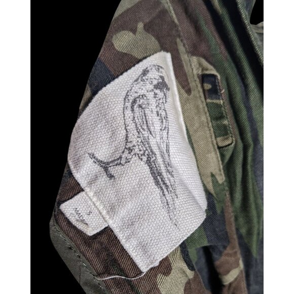 Anthropologie White Crow Camo Studded Utility Vest With Drawstring Waist - Picture 5 of 9